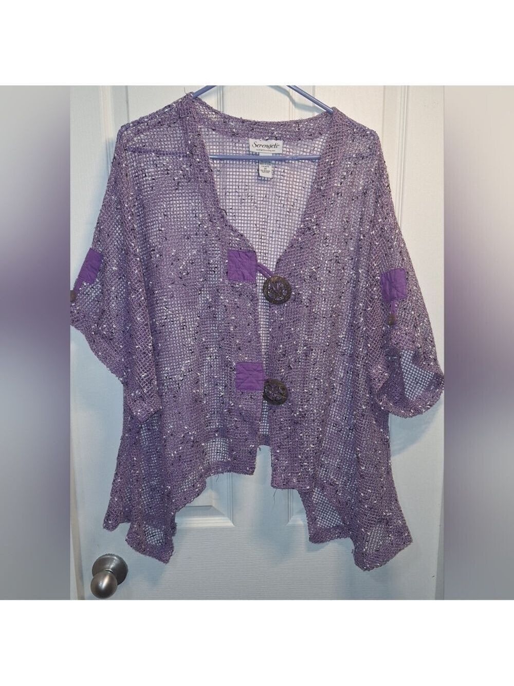 Serengeti Women's Lavender Mesh Jacket Top 2X - Picture 1 of 3